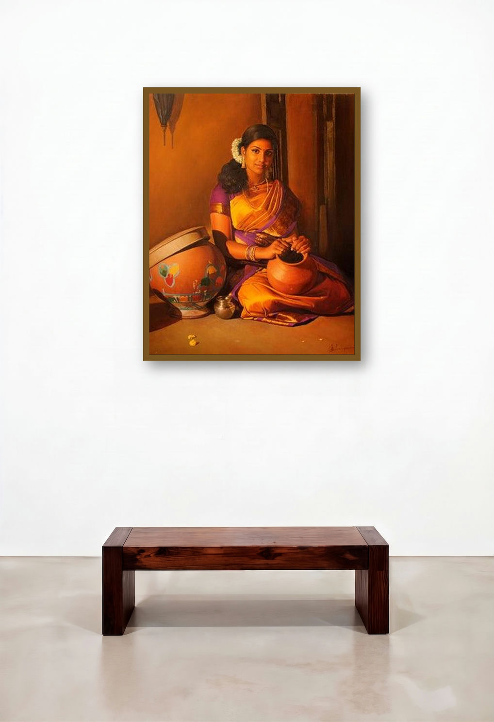 Woman Holding The Pot