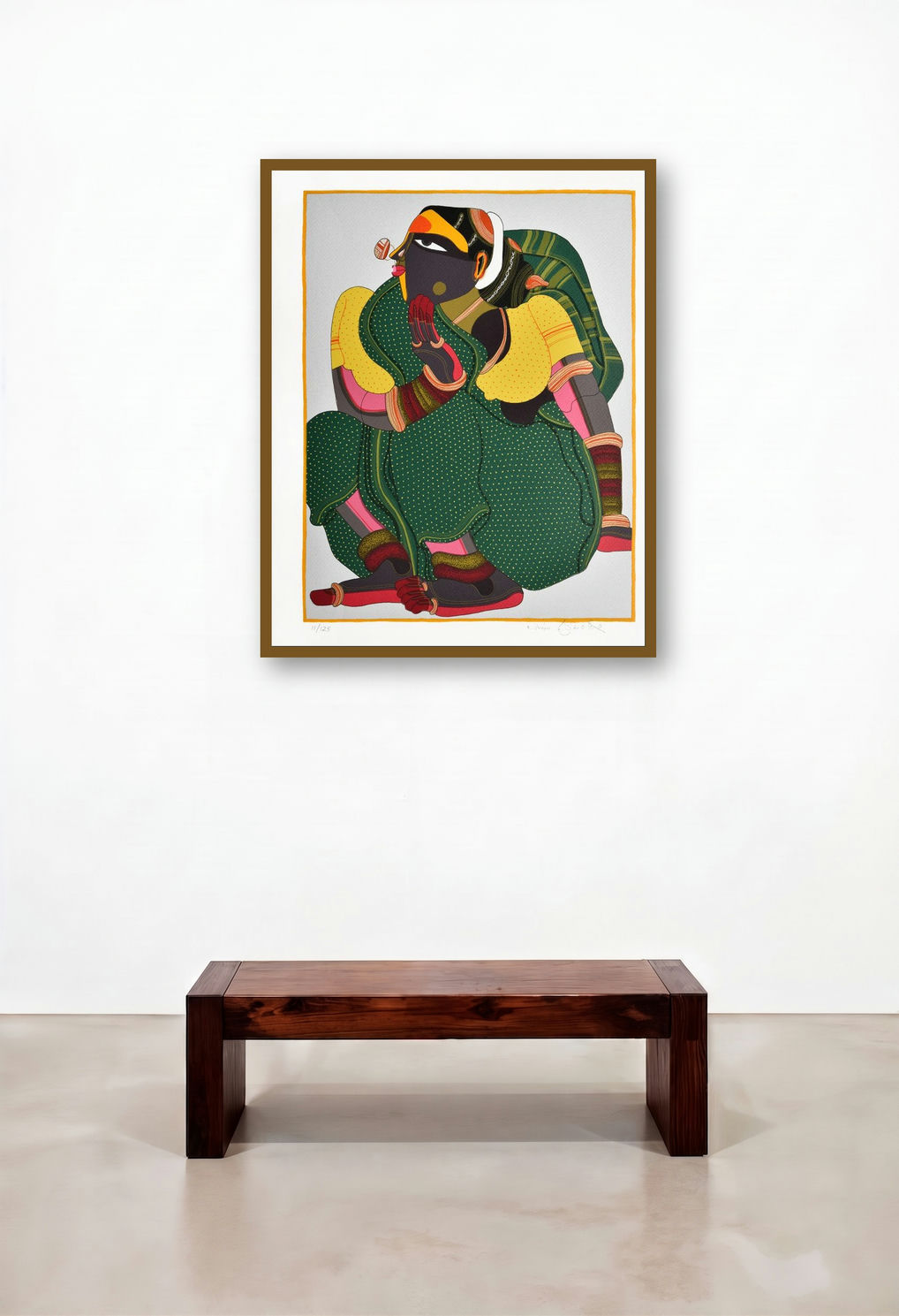 Woman In Green (Pensive Beauty)