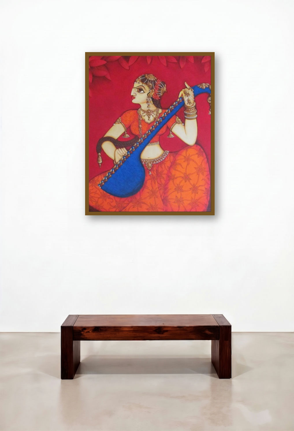 Woman Playing Sitar (Melodys Embrace)