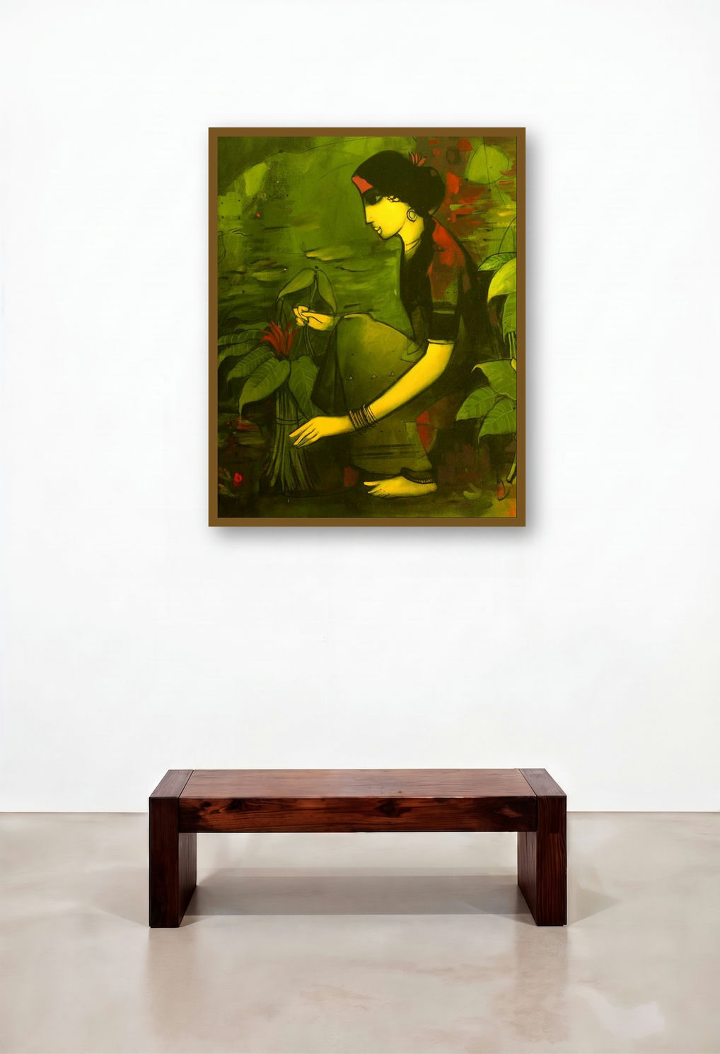 Woman With Plant (Woman with Plant)