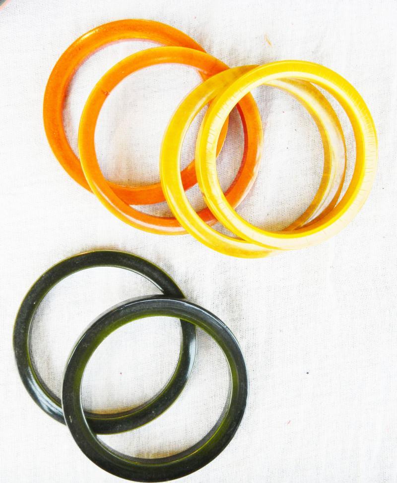 Other handicraft titled 'Wooden Bangles', 8x6x5 inches, by artist Amaidi CRAFeTeria on wood