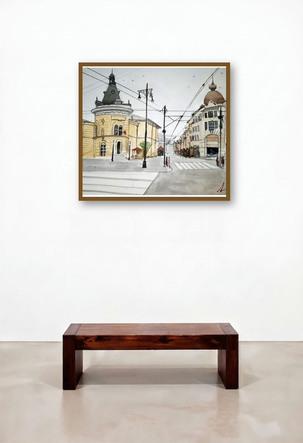 Zagreb Croatia (A Quiet Street Corner)