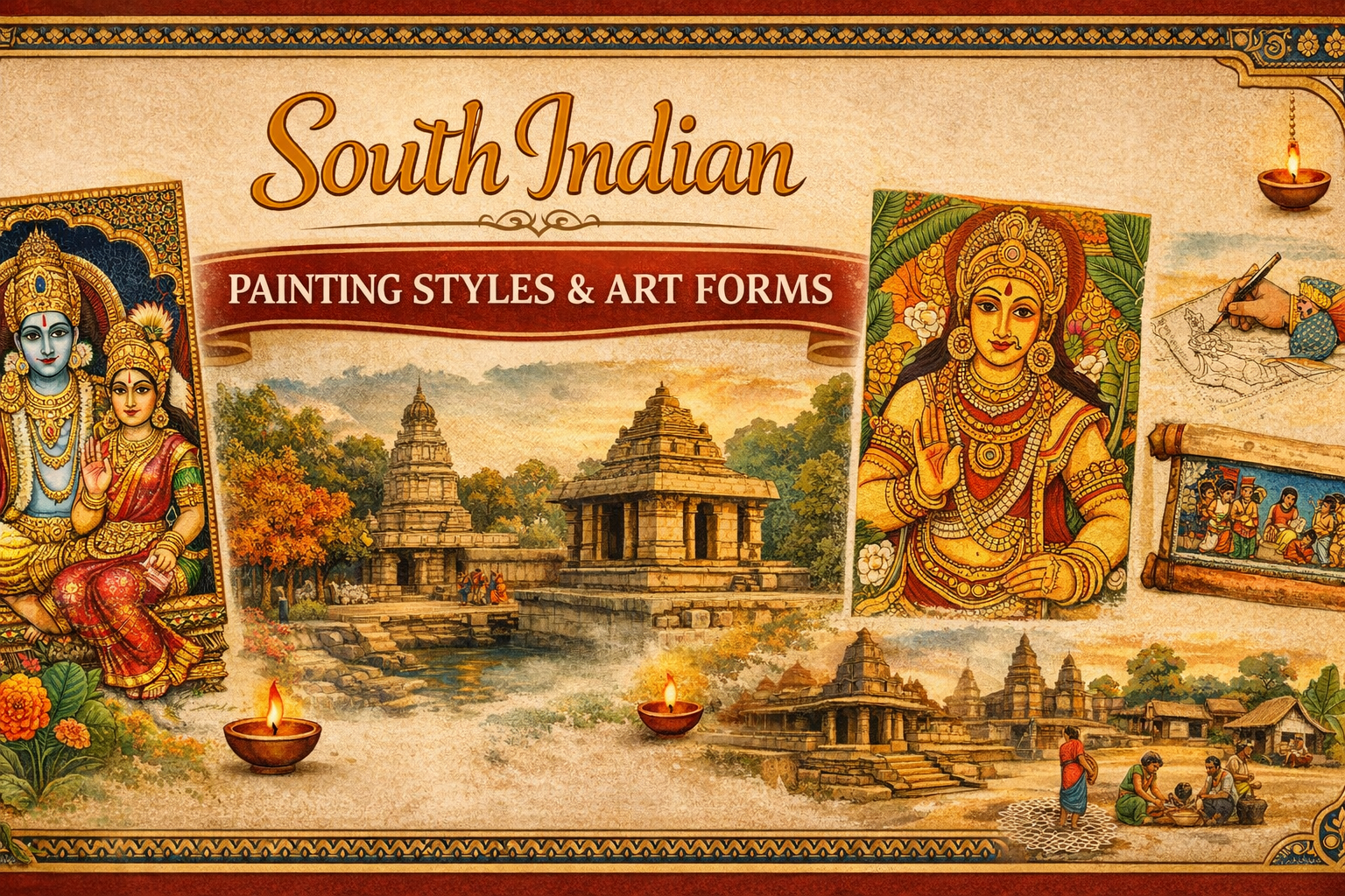 South Indian Painting Styles and Art Forms Explained