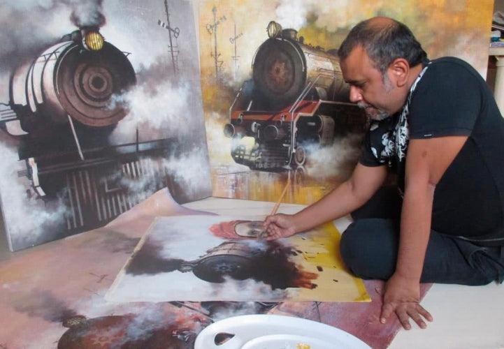 Nostalgia of 70’s Scribble Book by Kishore Pratim Biswas ArtZolo.com