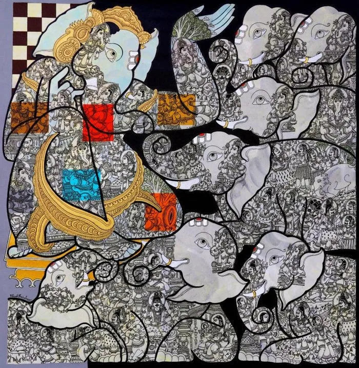 20 Creative Ganesha Art | Canvas Paintings of Ganpati for This Ganesh Chaturthi