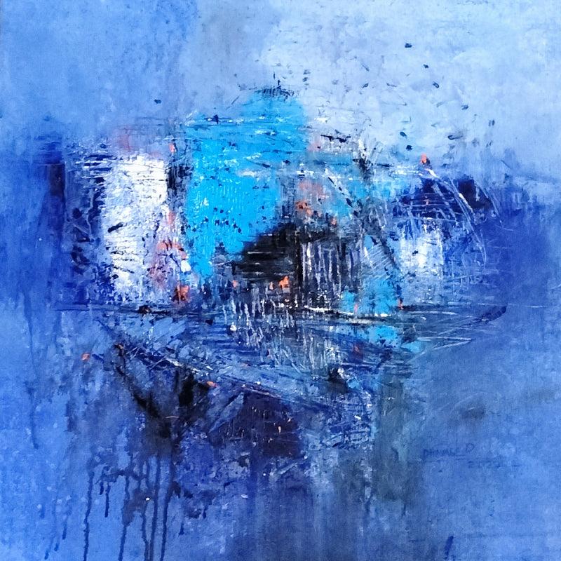 Blue Abstract Paintings & Artworks - Exclusive Collection Available for Sale Online