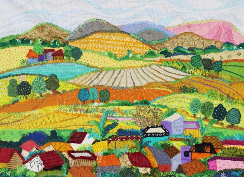 Clothart Cloth Paintings & Artworks | Buy Acrylic Cloth Wall Art Online ...