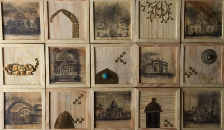 Brass Wood Sculpture