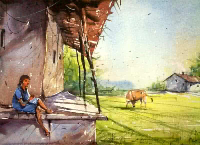 Explore the Enchantment of Village Life: Village Girl Artworks - Exclusive Collection Available for Sale Online