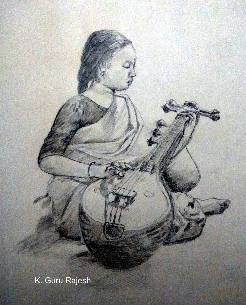 Find Stunning Musical Drawings & Sketches - Exclusive Collection Available for Sale Online