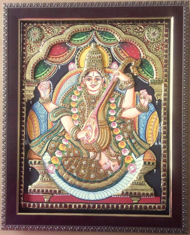Saraswathi Tanjore Paintings Online