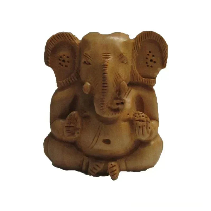 Handcrafted Wooden Ganesha Statues & Idols - Exclusive Collection Available for Sale Online