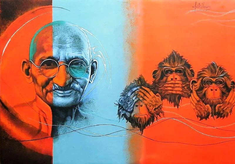 Mahatma Gandhi Paintings & Portraits - Celebrate Peace with Art - Exclusive Collection Available for Sale Online