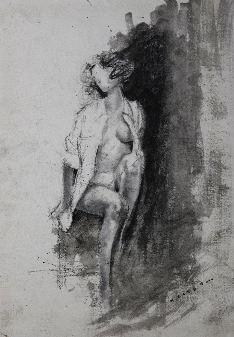 Nude Charcoal Drawings
