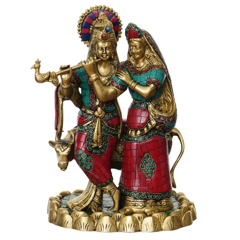Radha Krishna Brass Statues & Idols | Divine Love & Exquisite Craftsmanship - Exclusive Collection Available for Sale Online