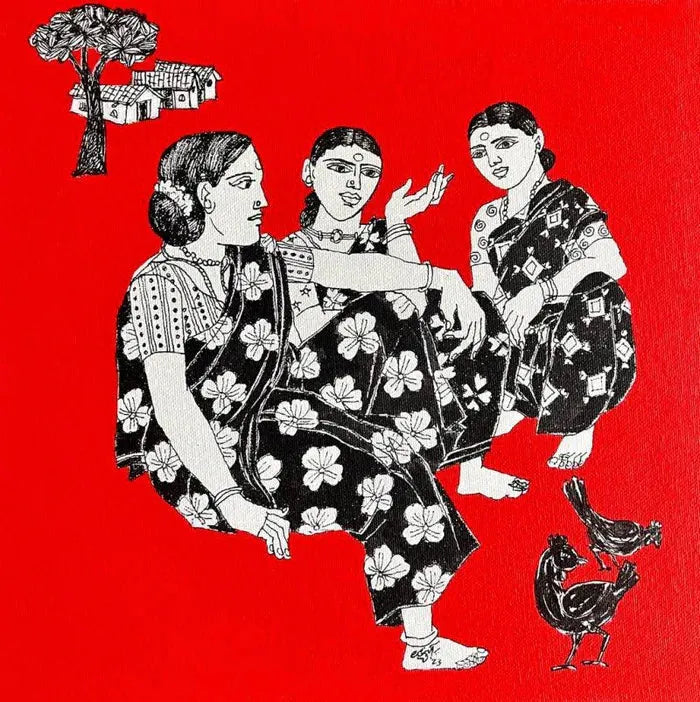 Buy Indian Women Paintings Online - Exclusive Collection Available for Sale Online