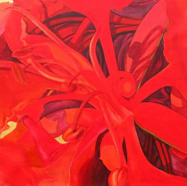 Red Flower Paintings & Artworks