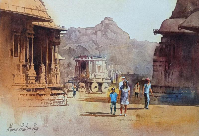 Buy Indian Watercolor Landscape Paintings & Art Online – ArtZolo.com