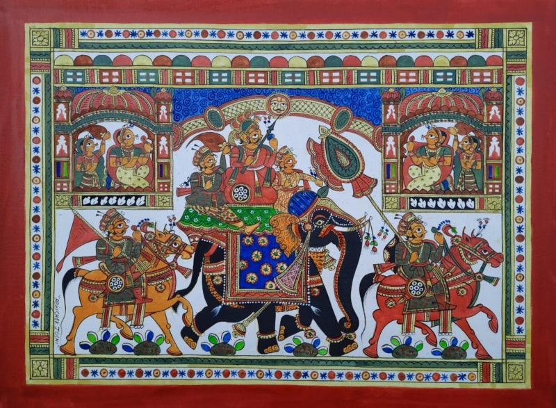 Vibrant Phad Paintings: Own a Piece of Rajasthani Folklore - Exclusive Collection Available for Sale Online