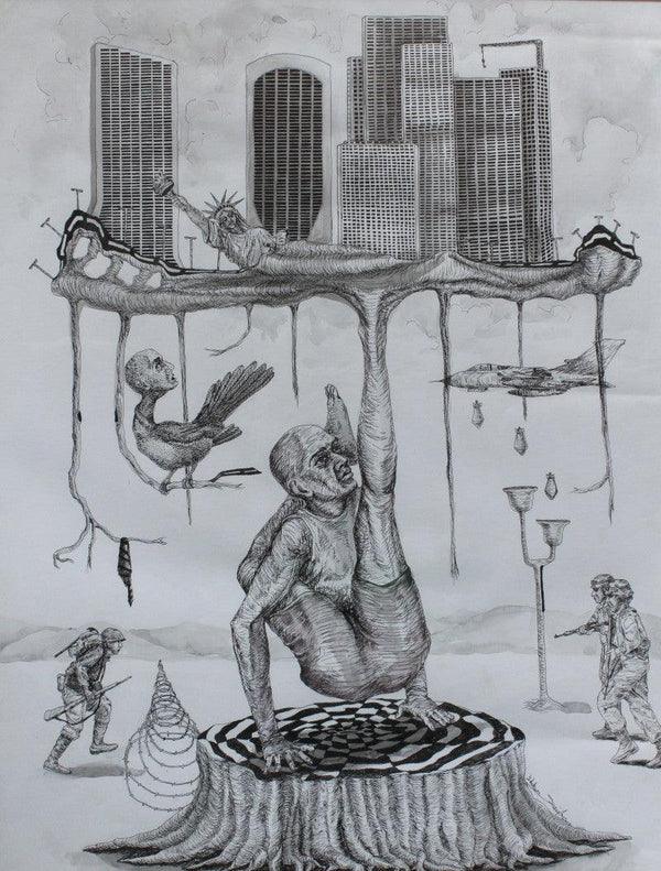 Explore the Dreamlike: Original Surreal Drawings for Sale - Exclusive Collection Available for Sale Online