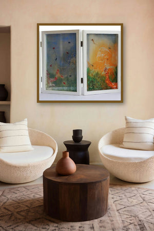 25 Inquietude I by artist Rama Reddy displayed in a Curated gallery