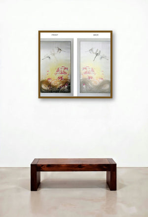 26 Inquietude Iii (Inquietude III) by artist Rama Reddy displayed in a Urban Loft Penthouse