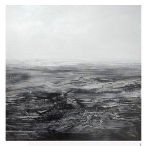 Landscape acrylic ink painting titled '3', 36x36 inches, by artist Manish Sharma on Canvas