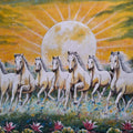 7 Horse In Morning Light 3' animals acrylic painting by artist Anirban Seth, 24x30 inch, on canvas