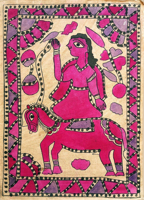 A Crossing Traditional Art by Yamuna Devi | ArtZolo.com
