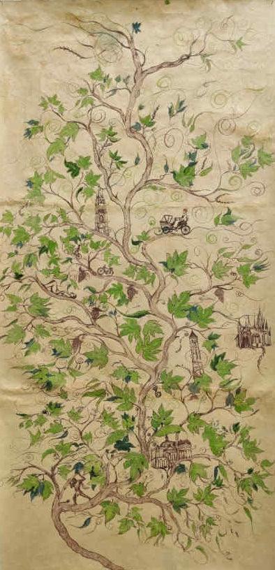 A Delicate Tree Painting by Sunil Lohar | ArtZolo.com