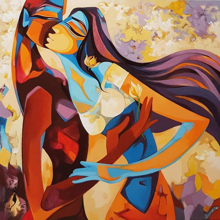 A Love Story Painting by Laxmi Mysore | ArtZolo.com