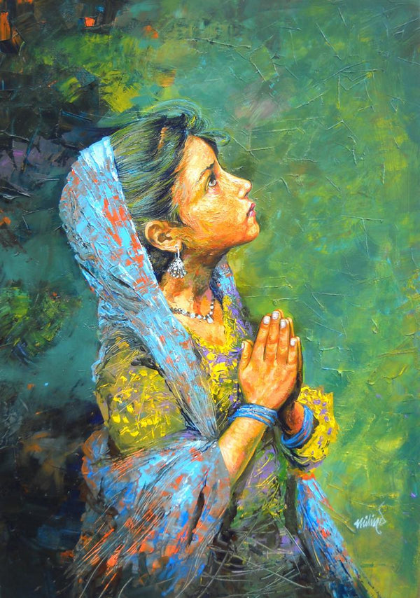 Aastha Painting by Milind Varangaonkar | ArtZolo.com