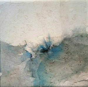 Abstract mixed media painting titled 'Abstract 2', 24x24 inches, by artist Madhuri Kathe on Canvas