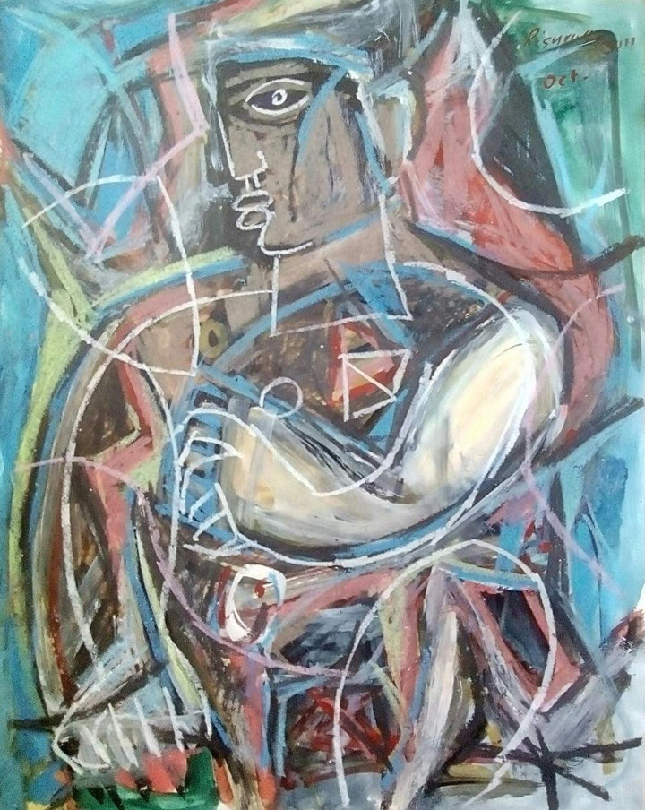 Abstract 4 Painting by Jitendra Suralkar | ArtZolo.com