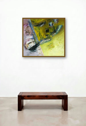 Abstract (Geometric Harmony) by artist Arun K Mishra displayed in a Urban Loft Hotel Suite