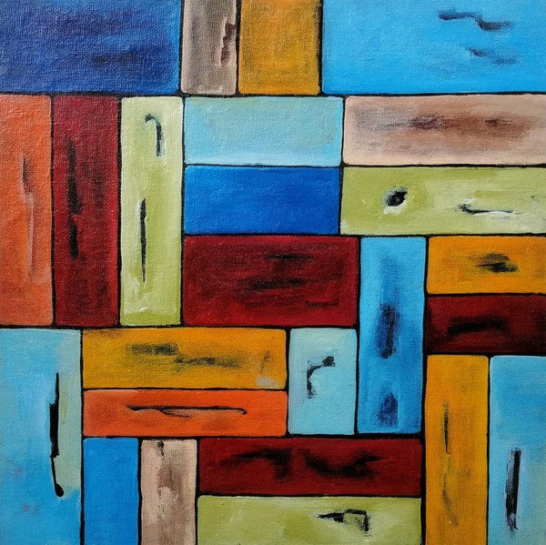 Abstract Geometric 8 Painting by Paresh More | ArtZolo.com