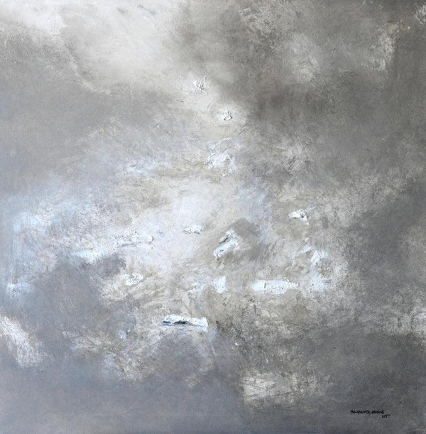 Abstract Highs In White Scale 2 Painting by Balasaheb Abhang | ArtZolo.com