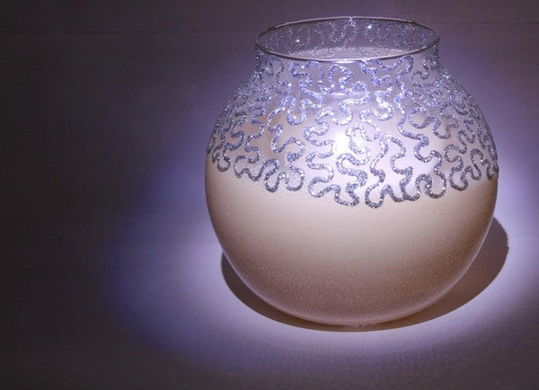 Abstract Flower Vase Glass Art by Shweta Vyas | ArtZolo.com