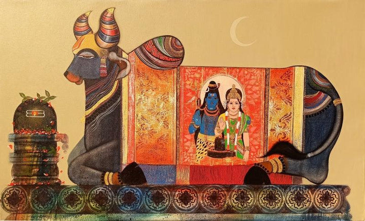 Adhikaranandin Painting by Ashok Rathod | ArtZolo.com
