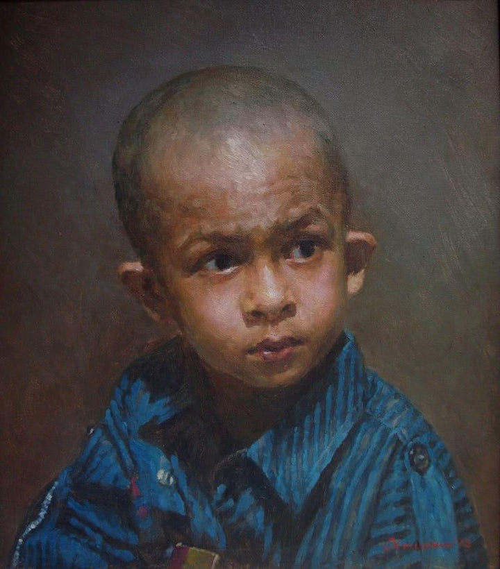 Age Of Innocence1 Painting by Anupam Halder | ArtZolo.com
