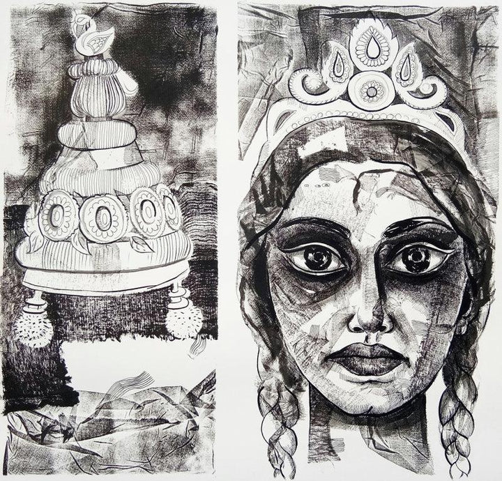 Agony Of Marriage Drawing by Shyamal Roy Chowdhury | ArtZolo.com