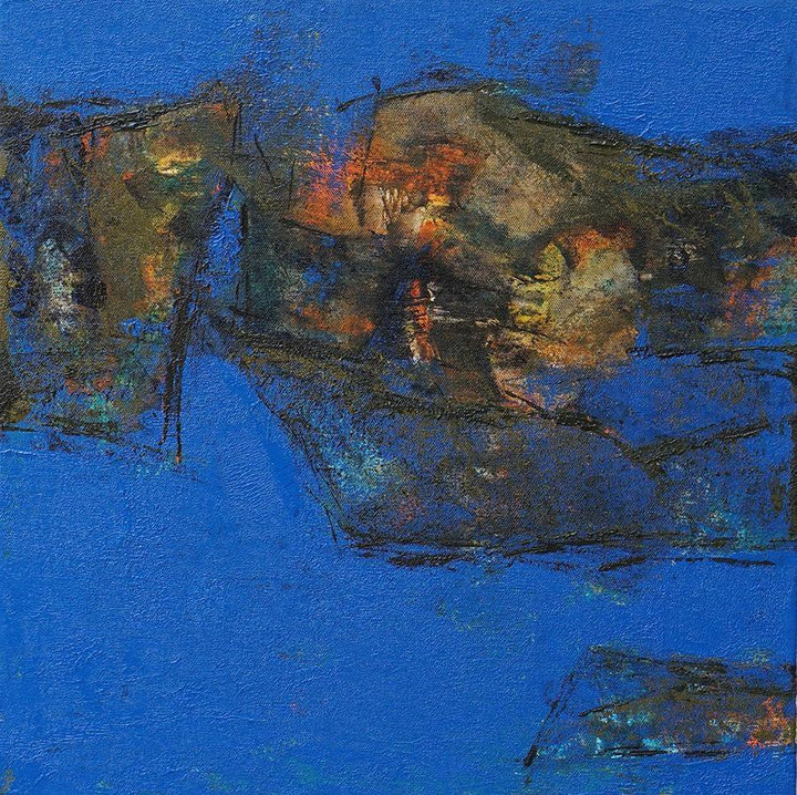 Agyaat Blue One Painting by Ashwini Borse | ArtZolo.com
