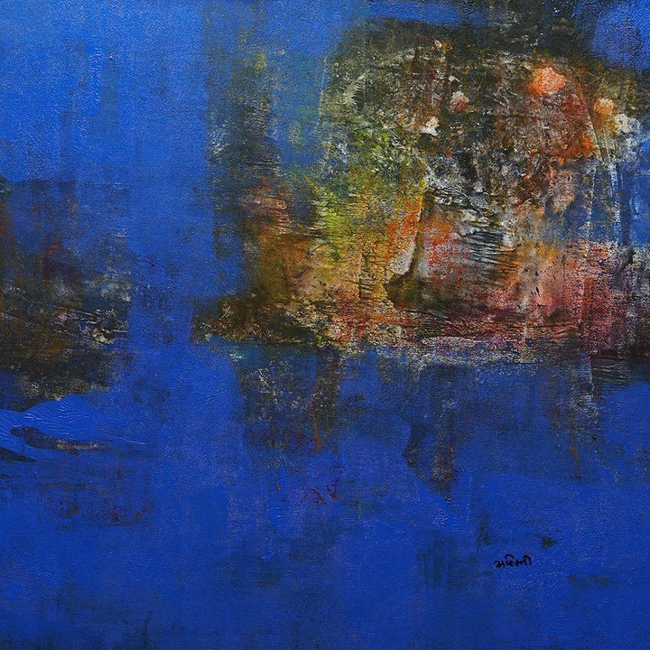 Agyaat Blue Three Painting by Ashwini Borse | ArtZolo.com