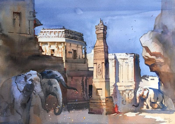 Ajanta Ellora 1 Painting by Bijay Biswaal | ArtZolo.com