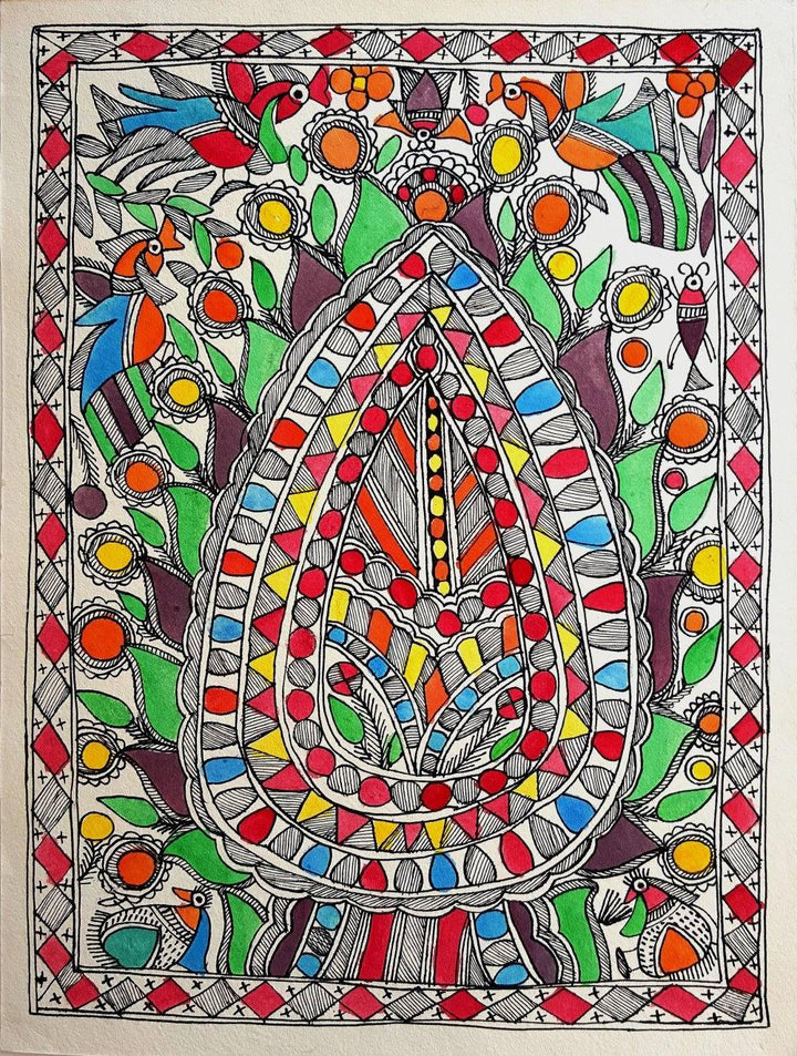 Alpana Traditional Art by Laalo Devi | ArtZolo.com
