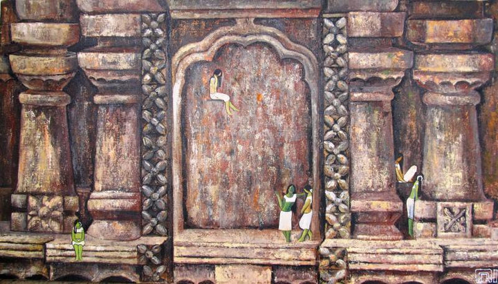 Amidst History Painting by Suruchi Jamkar | ArtZolo.com