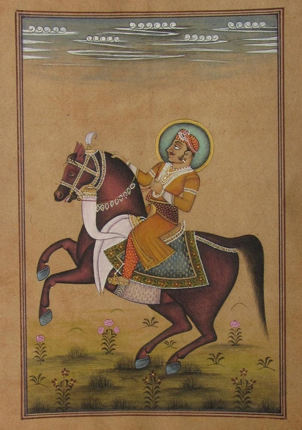 An Equestrian Portrait Of Emperor Traditional Art by Unknown | ArtZolo.com