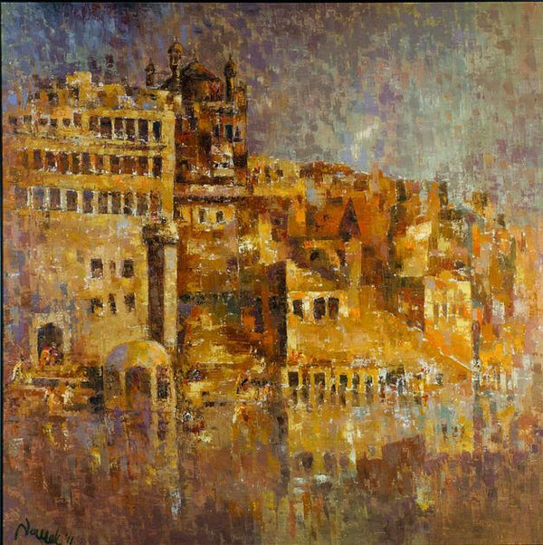 Ancient Castle I Painting by Upendra Nayak | ArtZolo.com