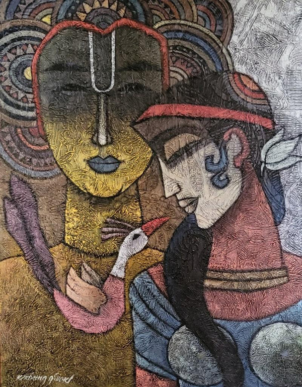 Antaryami Painting by Krishna Ashok | ArtZolo.com