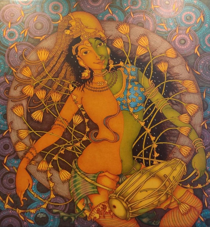Ardhanarishvara Painting by Manikandan Punnakkal | ArtZolo.com